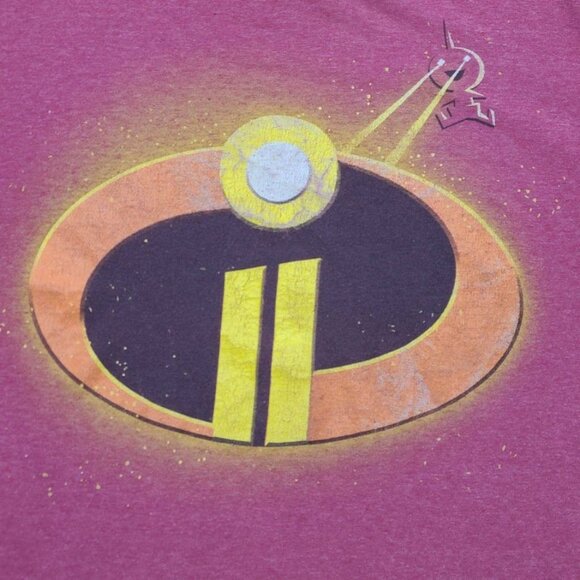 Disney Pixar Incredibles 2 Graphic T-Shirt Kids S Red Short Sleeve Jack Jack - Picture 2 of 9